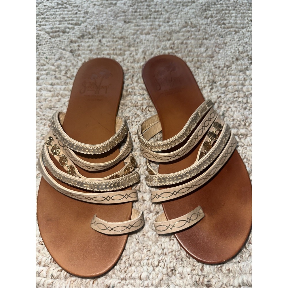 Jellypop LIZZY  Bohemian Woman's Slide‎ On Strappy Sandals Size 9